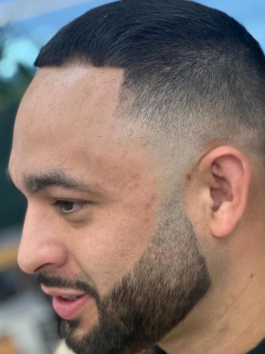 Skin fade with beard