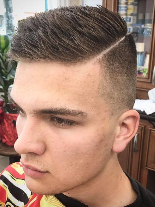 Textured crop with taper